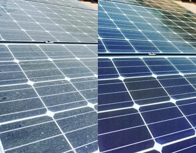 Solar panel cleaning little rock